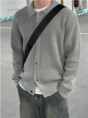 Cool Tarz Düğme Detaylı Regular Fit Hırka