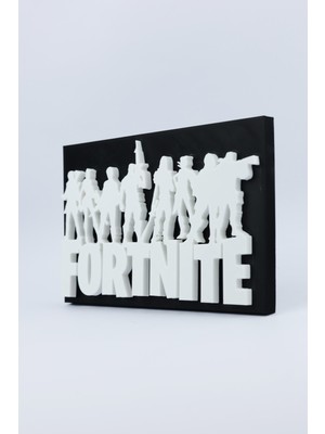 Domini Fortnite- 3 Boyutlu Tabela - 20CM x 12.5cm x 1.5cm