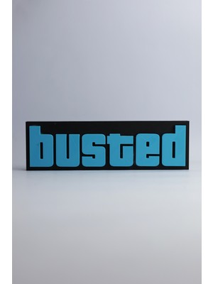 Domini Grand Theft Auto Busted - Gta - 3 Boyutlu Tabela 20CM x 6cm x 1.5cm