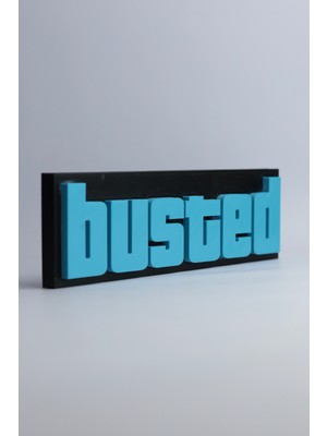 Domini Grand Theft Auto Busted - Gta - 3 Boyutlu Tabela 20CM x 6cm x 1.5cm