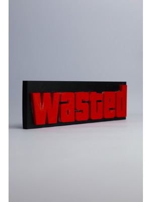 Domini Grand Theft Auto Wasted - Gta -3 Boyutlu Tabela 20CM x 6cm x 1.5cm