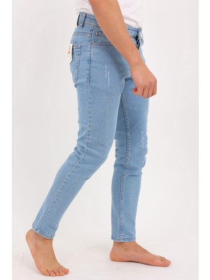 Denim Loni Enerjin Denim Slim Fit Buz Mavi Jean PANTOLON-6693