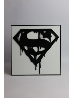 Domini Superman - 3 Boyutlu Tabela - 20CM x 20CM x 1cm