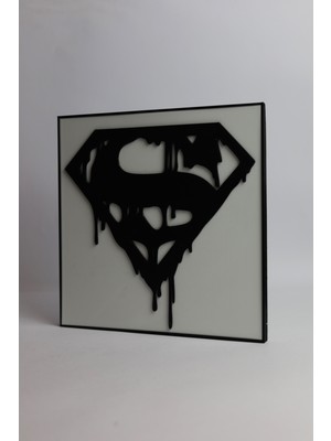 Domini Superman - 3 Boyutlu Tabela - 20CM x 20CM x 1cm