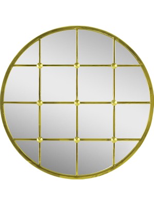 Muva Concept Stellar Metal Gold Parlak 60 cm Yuvarlak Ayna
