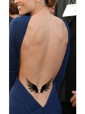 Jet Online Melek Kanadı Bel ve Kol Geçici Dövme Wing Tattoo