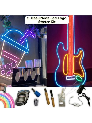 Cata 2.nesil Neon LED Logo Başlangıç Seti-5mt. 12V, Farklı Renk Seçenekleri, Iç Mekan Kullanımına Uygun