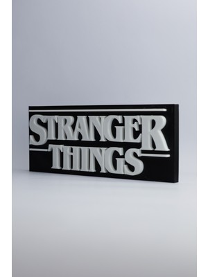 Domini Stranger Things - 3 Boyutlu Tabela - 20CM x 8cm x 1.5cm