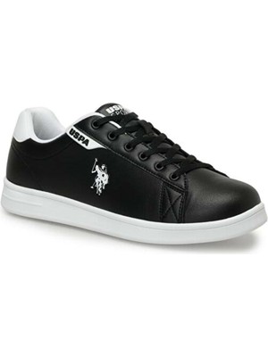 U.S. Polo Assn. 1130 Costa Unisex Ortpedik Tabanlı Sneaker Ayakkabı - Siyah Beyaz - Btmk01130- Siyah Beyaz