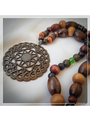 Z Jewelry Art Hareme - El Yapımı Etnik Otantik Bohem Kadın Erkek Kolye - ZJA-K-0212