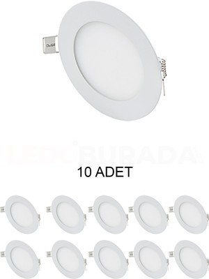 Cata CT-5144 Slim LED Panel 3W Beyaz - 10'lu Paket