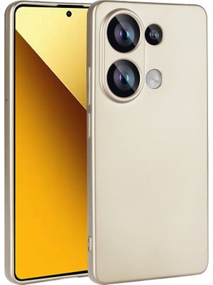ZORE Xiaomi Poco M6 Pro 4g Uyumlu Alt Kılıf Premier Silikon Kapak-Gold