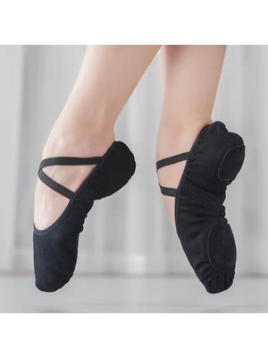Gymo Dancewear Kadın Bale Patiği Siyah Hafif ve Esnek Yapısıyla Dans İçin İdeal Seçim