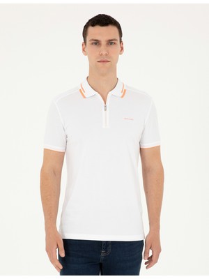Pierre Cardin Erkek Beyaz Slim Fit Tişört 50284317-VR013
