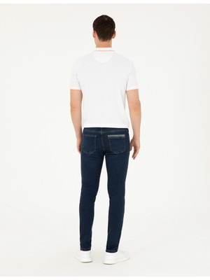 Pierre Cardin Erkek Lacivert Slim Fit Jean Pantolon 50291535-VR033