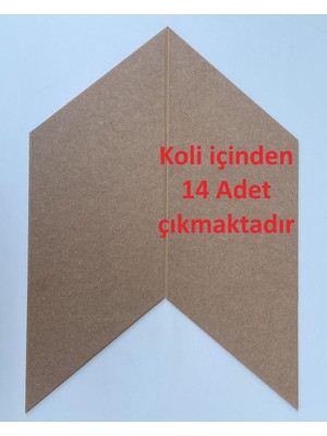 Tncn Mobilya Konya Model 19,2X55CM  Dekoratif Mdf Duvar Paneli , 3D Ahşap Duvar Sanatı 14 Adetli