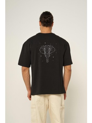 Hopely Constellation Elephant Oversized T-Shirt