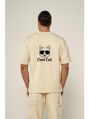 Hopely Cool Cat Oversized T-Shirt