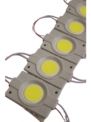 Hazar Led 12 Volt 2.4 Watt Tekli Su Geçirmez Modül Led Beyaz (10 Adet)