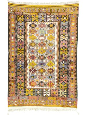 Soho Antiq Rissa Geometrik Tasarımlı El Dokuma Kilim 152X220 cm