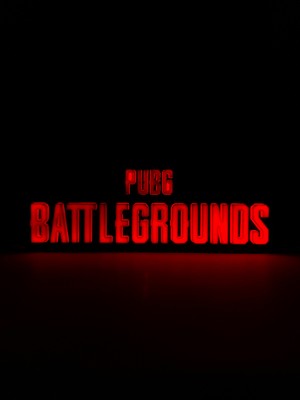 Domini Pubg: Battlegrounds - Rgb LED Işıklı 3 Boyutlu Tabela - 20CM x 7.5cm x 2cm (Bluetooth Kontrollü)