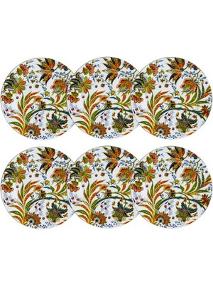 LuckyArt Lucky Art Yvette 6'lı Servis Tabağı 27 Cm