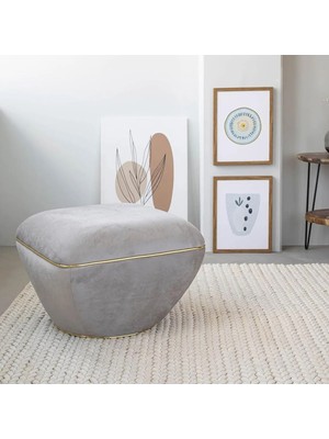 Zem Lulu Puf, Gri Gold