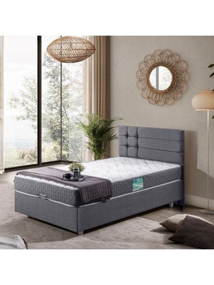 Setay Viyana İkili Set Tek Kişilik Baza Başlık - Gri