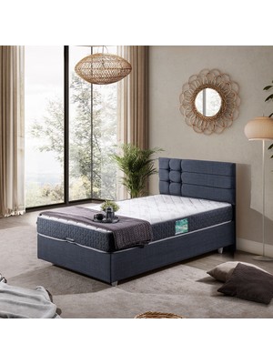 Setay Viyana İkili Set Tek Kişilik Baza Başlık - Lacivert