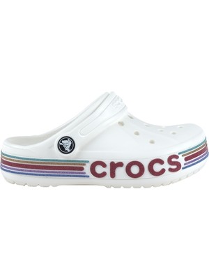 Crocs Bayaband Rainbow Çocuk Beyaz Terlik (209730-100)