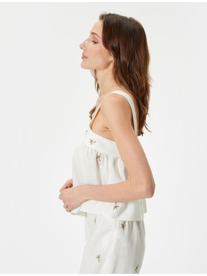 Koton Ince Askılı Çiçekli Baskılı Atlet