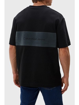 Calvin Klein Pamuklu Oversize T Shirt J30J325691BEH Erkek T Shirt J30J325691 Beh