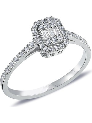 Güler Kuyumculuk Altın Baget Taşlı Yüzük