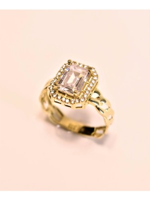 Güler Kuyumculuk Altın Baget Taşlı Yüzük