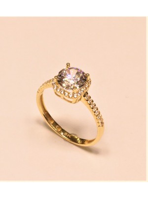 Güler Kuyumculuk Altın Tek Taş Yüzük