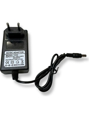 Cata Adaptör Trafo Dc 12V 2A 5.5mm 2.1mm Güç Kaynağı Priz Tipi 24WATT LED Elektrik