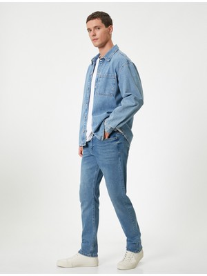 Koton Slim Fit Kot Pantolon - Brad Jean