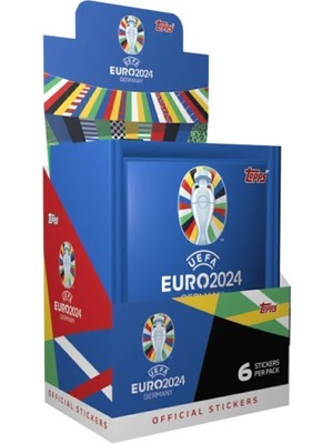 Topps Euro 2024 / Stıcker Tam Kutu - Full Kutu - 300 Adet Stıcker