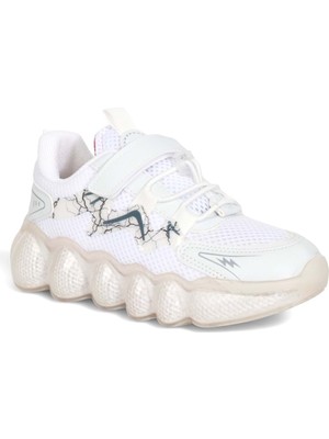 Kidessa 2002 Anatomik Tabanlı Unisex Çocuk Günlük Spor Ayakkabı - Nkt02002-Beyaz-32