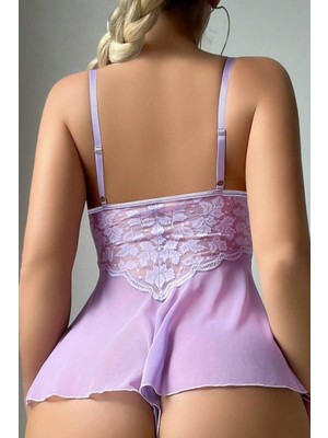 Ynt Lila Serenity Tül Babydoll 15101