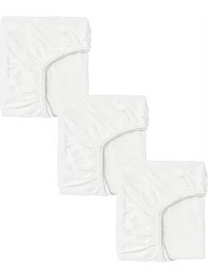 Cotenconcept 3 Adet 65X95 cm Anne Yanı Lastikli Penye Kumaş Bebek Çarşafı