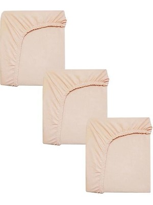 Cotenconcept 3 Adet 40X80 cm Anne Yanı Lastikli Penye Kumaş Bebek Çarşafı