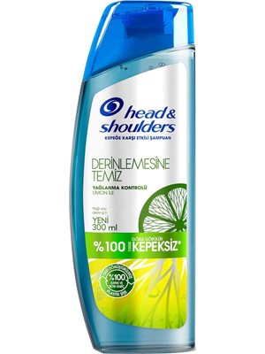 & Shoulders Derinlemesine Temiz Şampuan Yağlanma Kontrolü Kepeğe Karşı Etkili 300 ml
