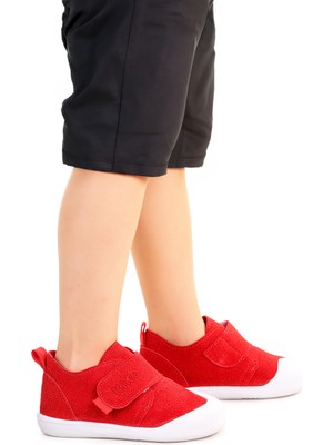 Kiko Kids Rosie Cırtlı Erkek Bebek Günlük Ayakkabı Kırmızı