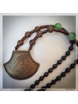 Z Jewelry Art Faraı - El Yapımı Etnik Otantik Bohem Kadın Erkek Kolye - ZJA-K-0208