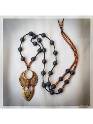 Z Jewelry Art Amulya - El Yapımı Etnik Otantik Bohem Kadın Erkek Kolye - ZJA-K-0206