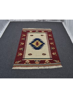 Yeni El Dokuma Farklı Lütfi Özden Tasarım Yün Halı Kilim 5064