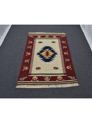 Yeni El Dokuma Farklı Lütfi Özden Tasarım Yün Halı Kilim 5064