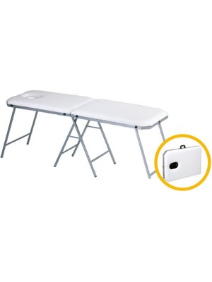 Medikaltec  Bavul Tipi Masaj Yatağı Beyaz Renk