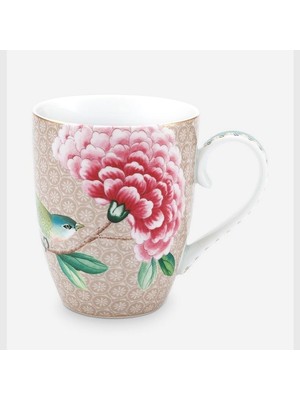 Pip Studio Blushing Birds Haki Porselen Kupa 350 ml